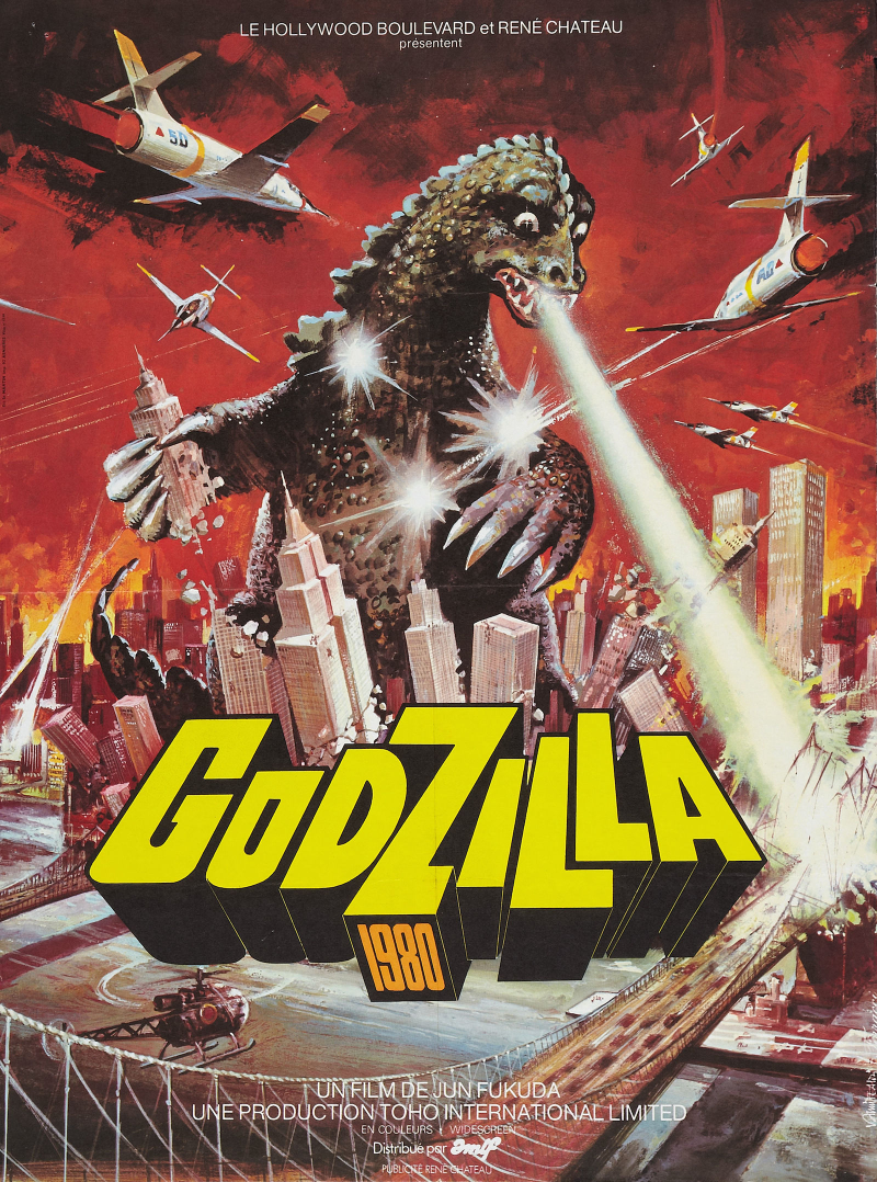 Illustration for article titled 14 carteles antiguos de Godzilla que querrás colgar en tu casa